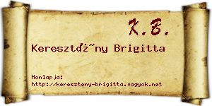 Keresztény Brigitta névjegykártya